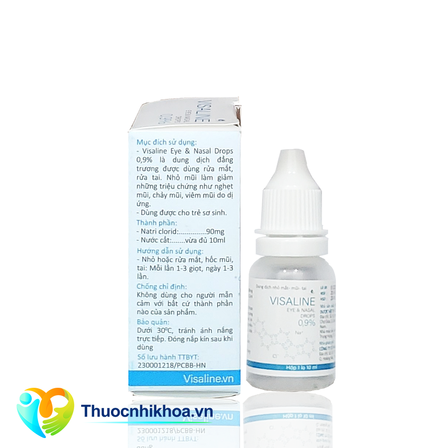 Visaline eye & nasal drops (Lốc 10 lọ 10ml)